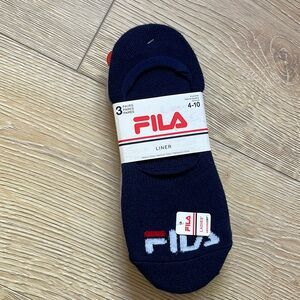 FILA Womens 3 Pack Liner Socks Shoe Size 4-10 NEW